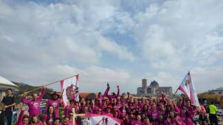 Romaria chegando ao Santuário