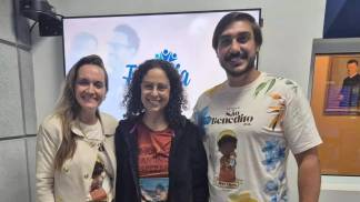 Selma e Sandro, reis da Festa de São Benedito, no Bom Dia em Família