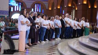 agentes na missa da romaria da pastoral da saúde 2026