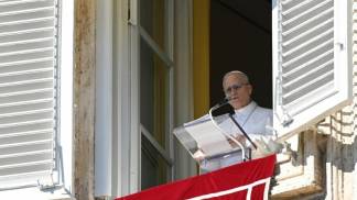 papa leao xiv durante angelus em 2026