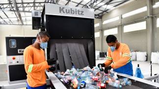 Coleta na Usina de Reciclagem