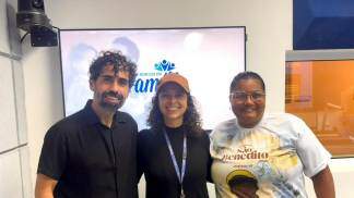 Erasmo Ballot e Roberta Aparecida no Bom Dia em Família