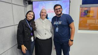  Madre Kátia Regina Segateli, da Congregação das Irmãs Mensageiras do Amor Divino, no Conexão Aparecida