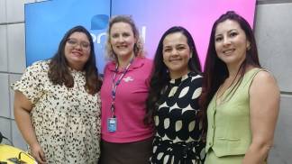 Luciana Giordani, Nazaré Loppes e Tamy Gomes no JR