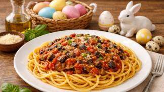 Macarrão ao molho de berinjela