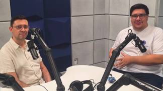 Pe. André Gustavo em entrevista a Rádio Pop