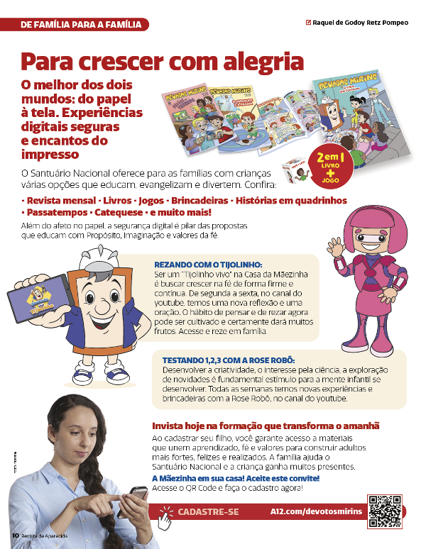 Para crescer com alegria