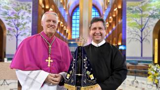 Dom Orlando e Pe. Eduardo Catalfo