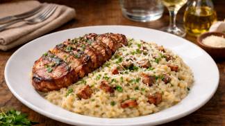 Arroz cremoso com copa lombo