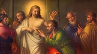 são tomé poe o dedo nas chagas de jesus