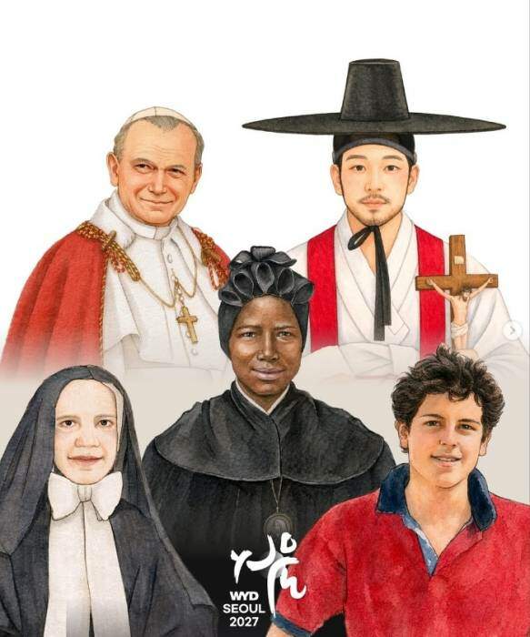 Conheça os santos patronos da JMJ Seul 2027