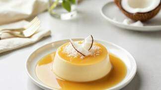 Pudim gelado de coco