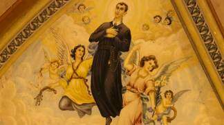 São Geraldo na glória com os anjos