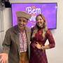Tonho Prado e Abiane sorriem durante entrevista no programa de Bem com a Vida 