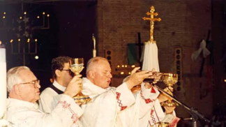Dom Aloísio durante celebração no Santuário Nacional de Aparecida CDM Santuário Nacional