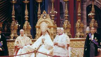 Papa Paulo VI e Enrico Dante durante o Concílio Vaticano II