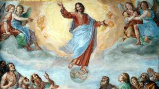 pintura ascensão do Senhor ao céu