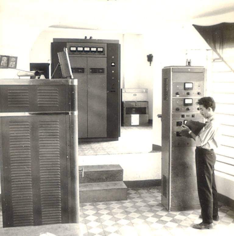 Instalações da Rádio Aparecida, em 1959.