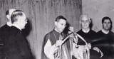 Inauguração em 08/09/1951. Na foto, Pe. Daniel Marti, Dom Antonio Ferreira de Macedo, Dom Antonio de Siqueira, Pe. Antão Jorge e Pe. Humberto Pieroni.