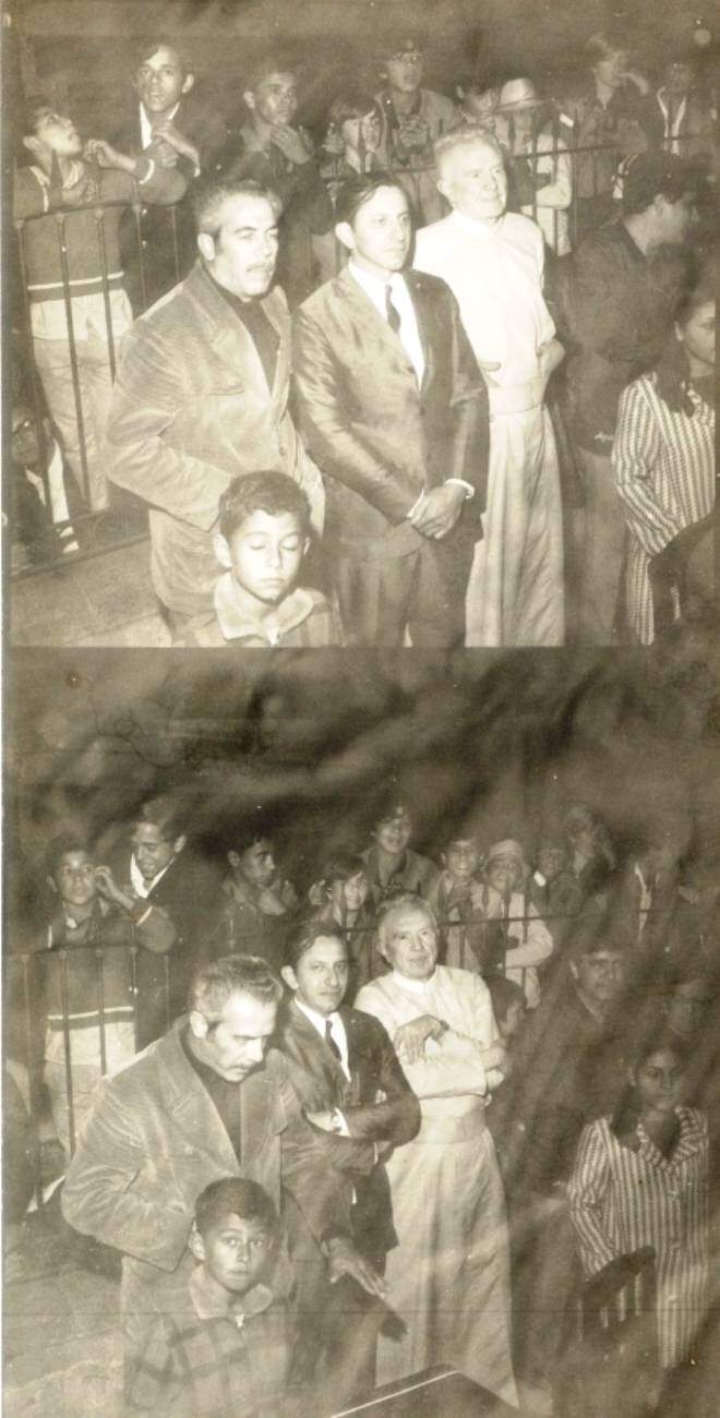 Evento promovido pela Rádio Aparecida na Praça Nossa Senhora Aparecida, em 1960.