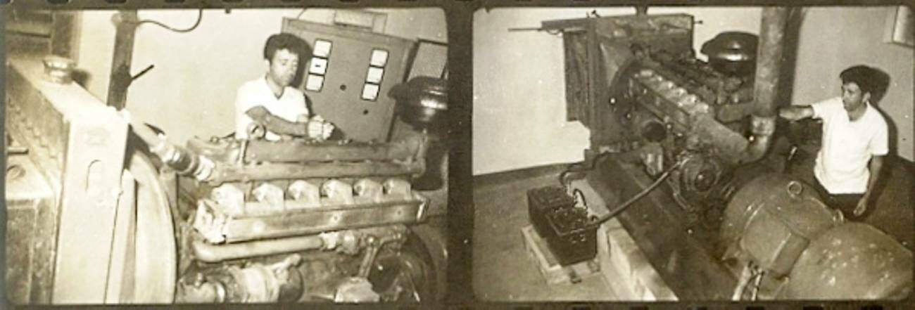 Infraestrutura da Rádio Aparecida, em 1968.