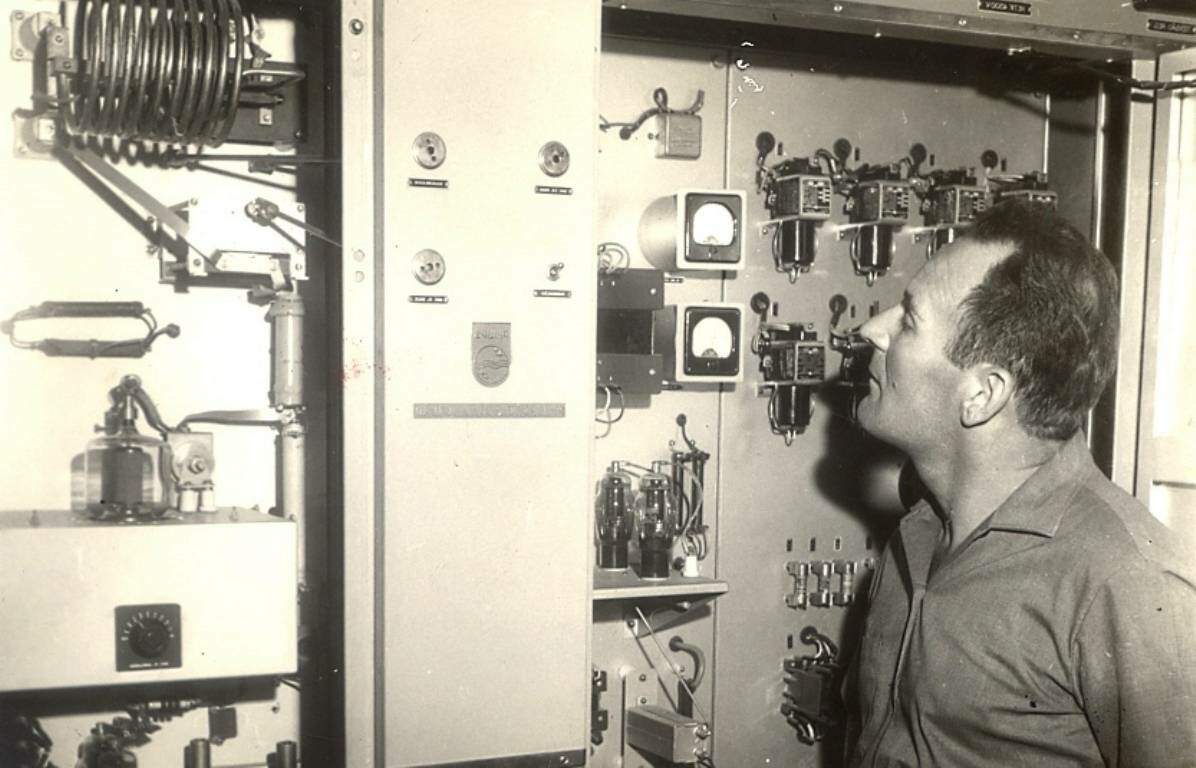 Infraestrutura da Rádio Aparecida, em 1968.