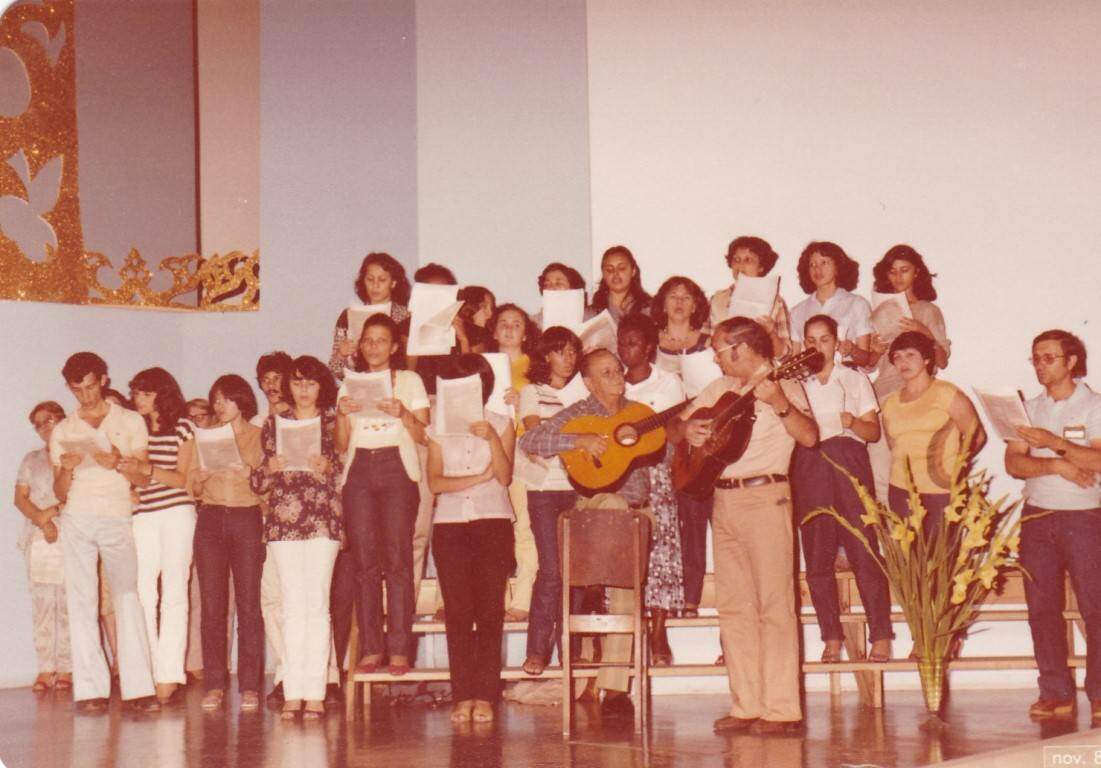 Missa de encontro de representantes no dia 08 de setembro de 1986.