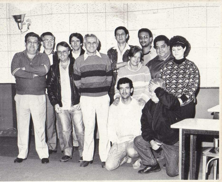 Colaboradores com padre César Moreira na década de 1980