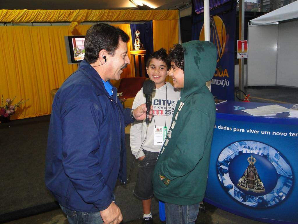 Equipe na cobertura da Festa do Carreteiro - sem data