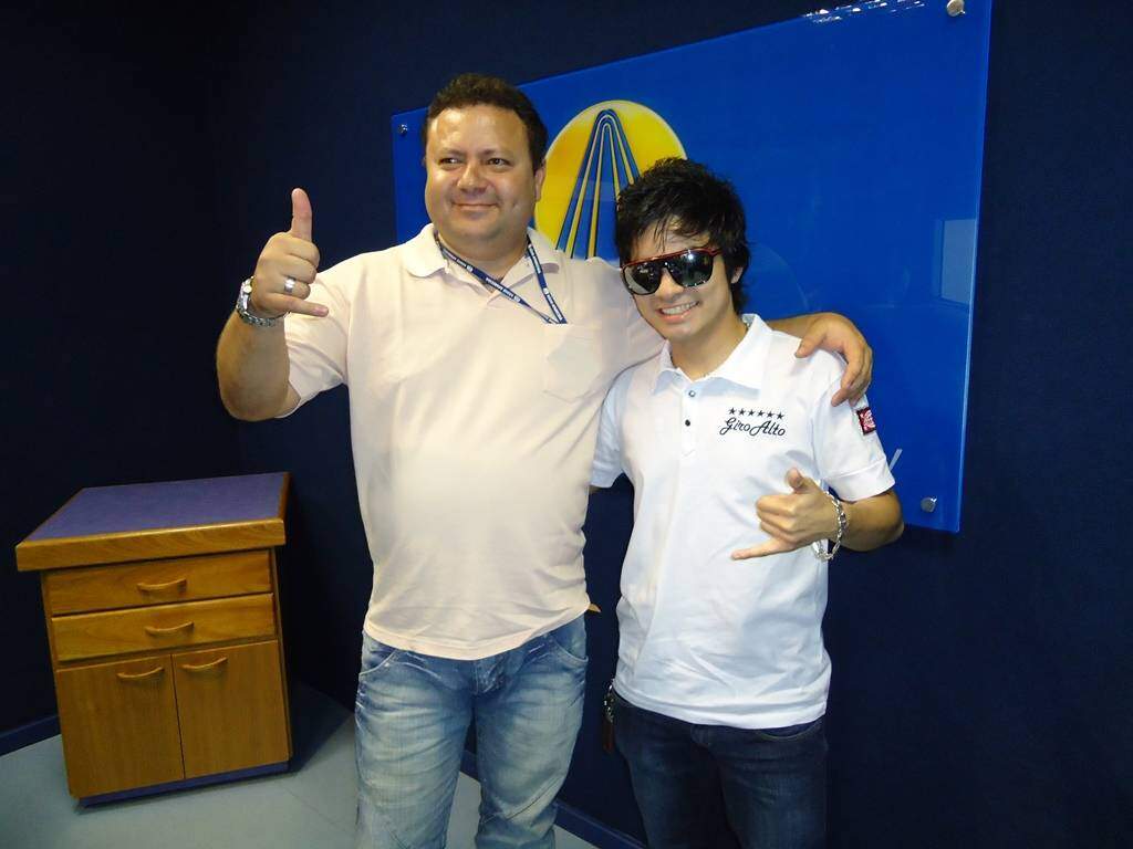 Participação do apresentador Yudi nos estúdios em 2010
