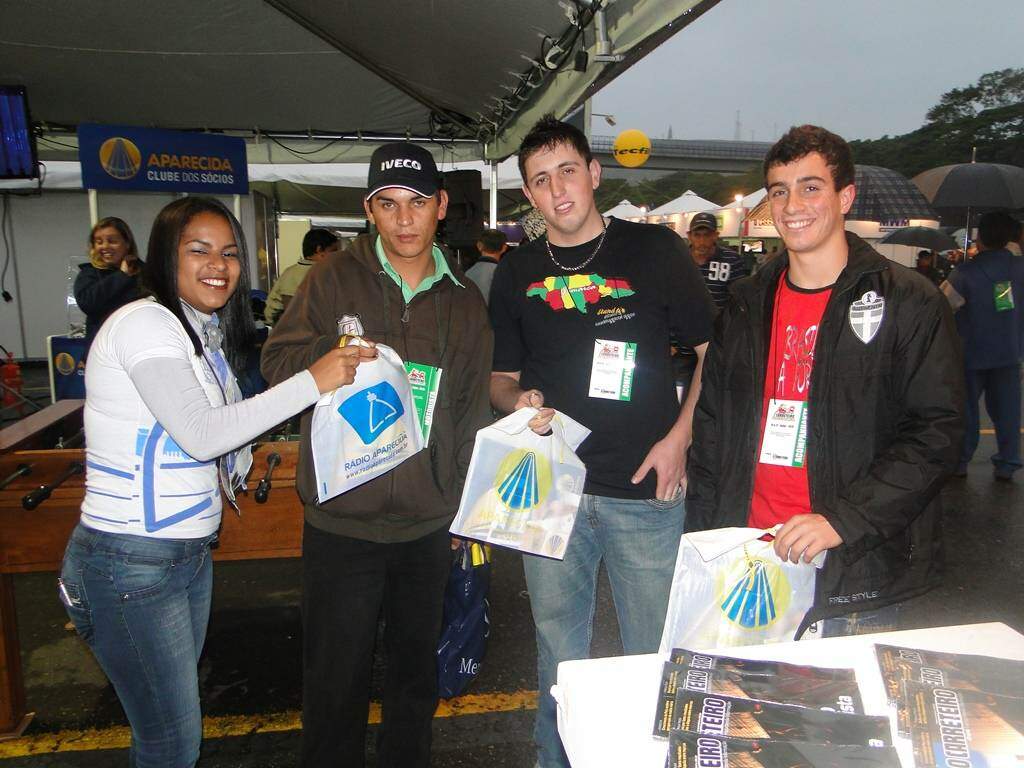 Equipe na cobertura da Festa do Carreteiro - sem data