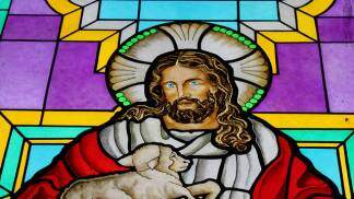 Vitral com a Imagem de Jesus Diocese de Lorena PASCOM
