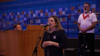 Músicos do Santuário Nacional na celebração do Imaculado Coração de Maria 