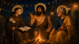 santo antonio são joão e são pedro entre santos