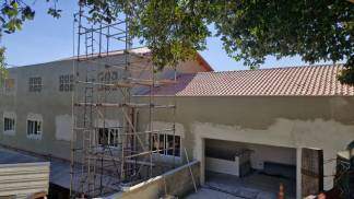 Espaço do Peregrino em construção