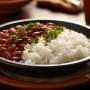 prato de arroz com feijão