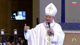Missa em memória de Santa Marta, Santa Maria e São Lázaro no Santuário Nacional