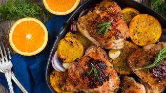 sabores do brasil - frango assado com laranja