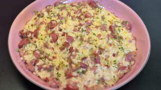 Risoto de linguiça