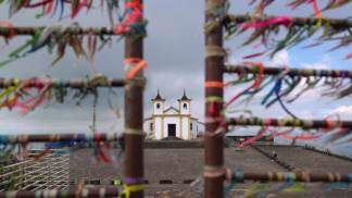 santuario da mãe piedade entre fitinhas de fé em caeté minas gerais