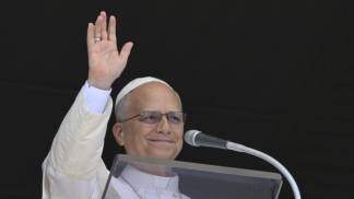 Papa Leão no Angelus 