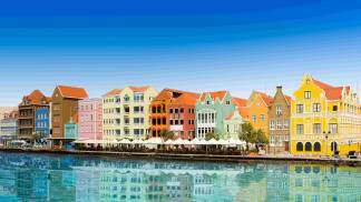 Casinhas coloridas de Curaçao