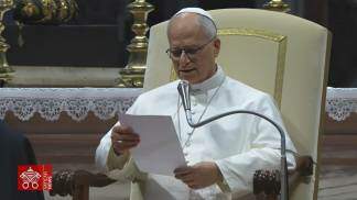 papa leão xiv durante catequese na audiência geral em agosto de 2026