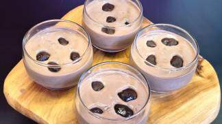 arroz doce de brigadeiro
