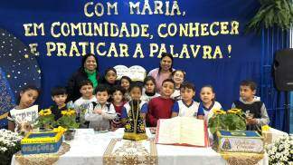 crianças visita imagem escola comendador salgado