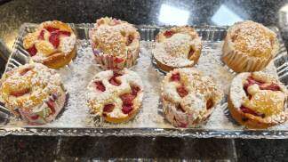 Muffin de morango com limão 