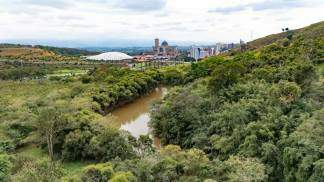Santuário visto da Fazenda Santana