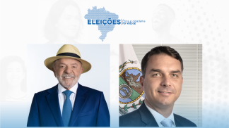 Lula e Flávio Bolsonaro