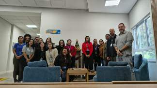 foto da rede aparecida de comunicação na visita a imagem de nossa senhora aparecida aos setores