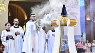 Prefeito de Igreja do Santuário, Padre Jorge Américo na Novena da Tarde 2026 - 8º dia